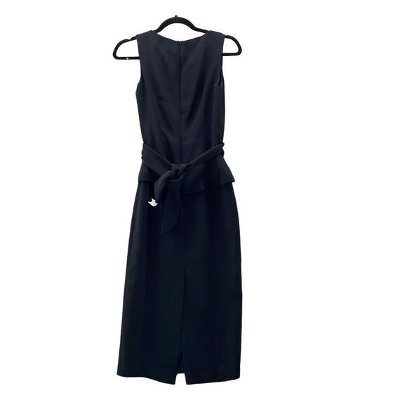 Talbots Dress Womans 2P Black Sheath Dress Accentuates Waist - Picture 1 of 10